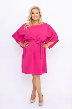 Amarantowa Tunika kimono LUNDIA<Polski New