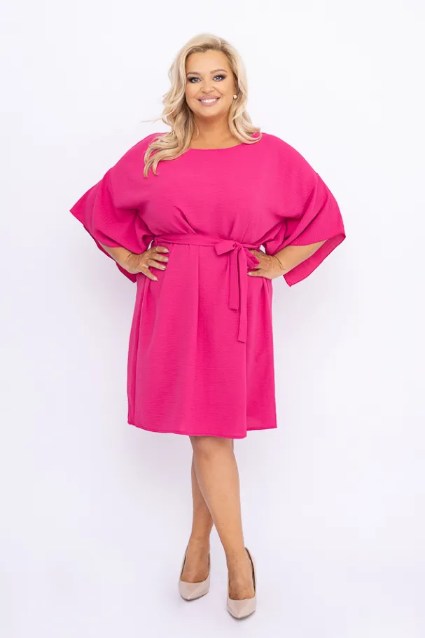 Amarantowa Tunika kimono LUNDIA<Polski New