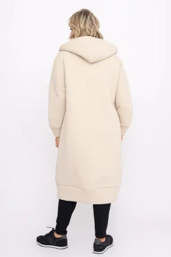 Beżowa Bluza ocieplana VERMEN<Włoski Online