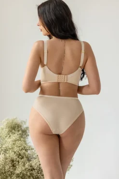 Beżowy Biustonosz GLOW Half Cup Soft Plunge<Polski Discount