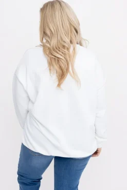 Biała Bluza LINDI<Włoski New