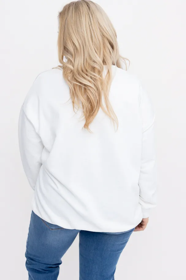 Biała Bluza LINDI<Włoski New