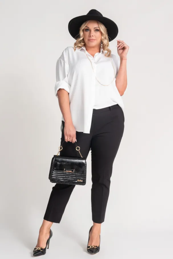 Biała Koszula oversize DEMENO<Polski Sale