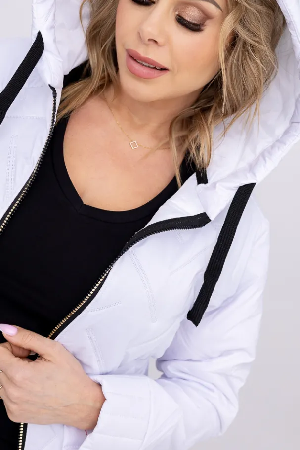 Biała Kurtka wiosenna VEDERI<Polski Sale