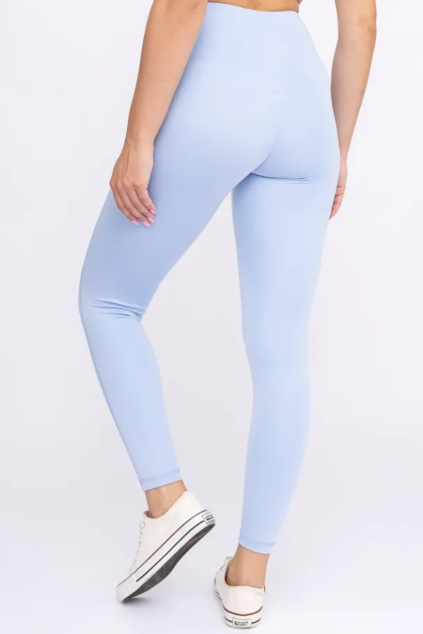 Błękitne Legginsy sportowe SPINTI<Polski Hot