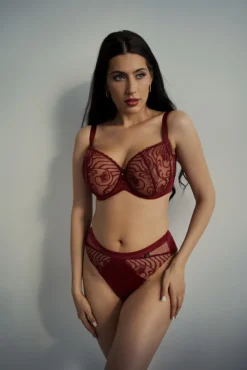 Bordowe Figi RUBIN<Polski Sale