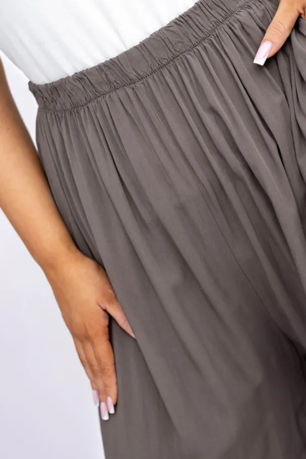 Brązowe Spodnie SAGAZI<Włoski Hot