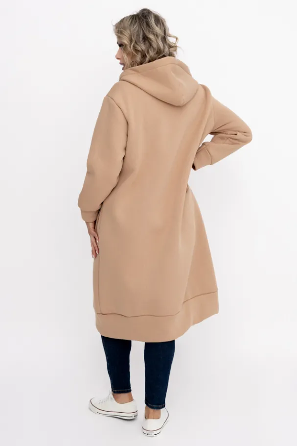 Camelowa Bluza ocieplana VERMEN<Włoski Outlet