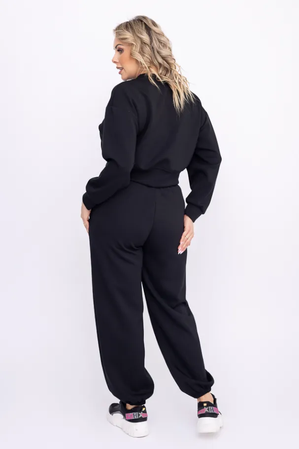 Czarna Bluza dresowa KANSIPI<Włoski Online