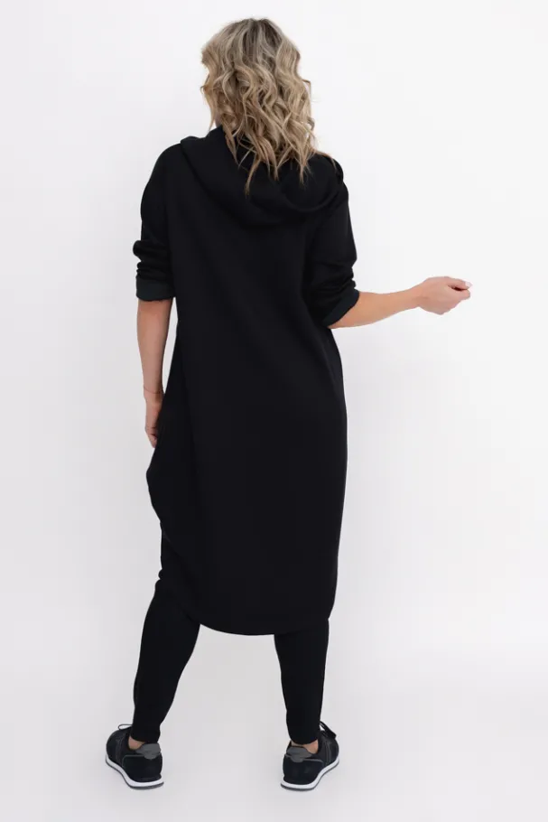 Czarna Bluza z kapturem OASIS<Włoski Sale