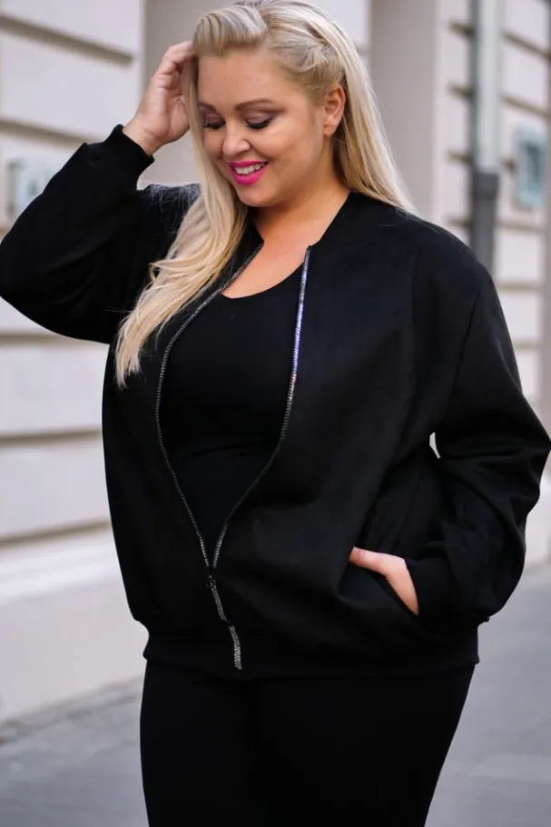 Czarna Narzutka MACY<Polski Sale
