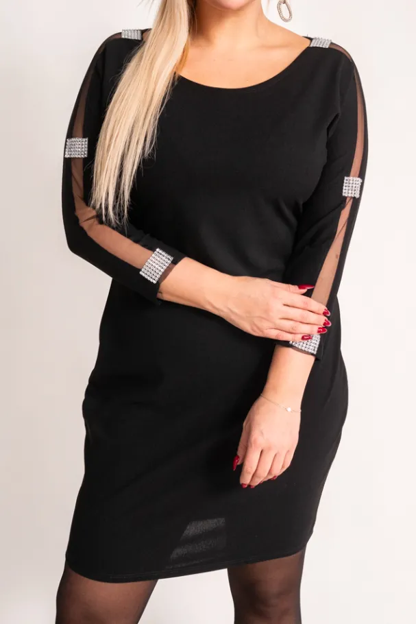 Czarna Sukienka DRETEGIO<Włoski Online