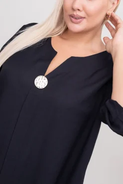 Czarna Sukienka RAYLE<Polski Outlet
