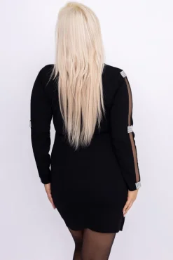Czarna Sukienka VELUCI<Włoski Hot