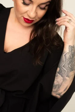 Czarna Tunika KIMI<Polski Best