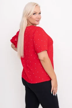 Czerwona Bluzka TORRERI<Polski Outlet