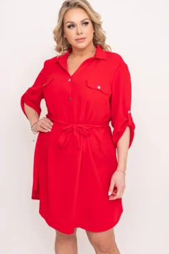 Czerwona Sukienka IMALI<Polski New