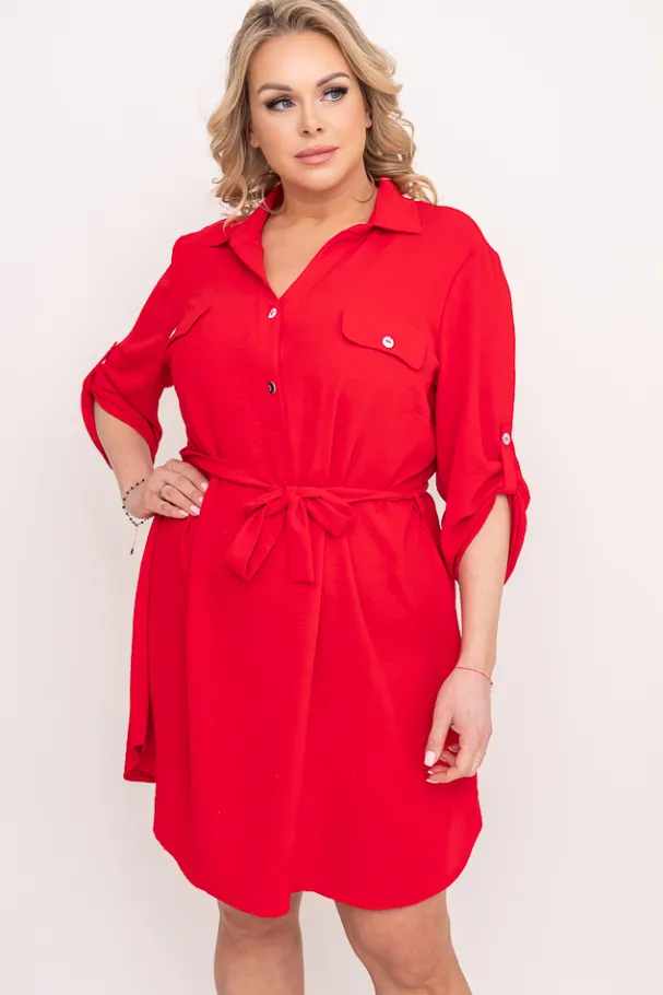 Czerwona Sukienka IMALI<Polski New