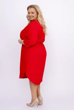 Czerwona Sukienka KAMAYO<Polski Best