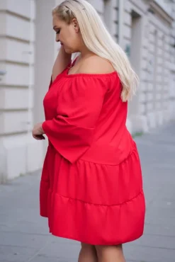 Czerwona Tunika FISKARI<Polski Best