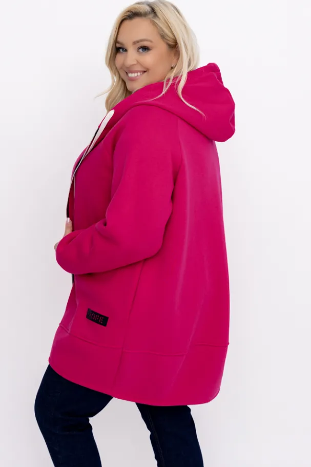 Fuksjowa Bluza dresowa FERINA<Włoski Discount
