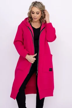 Fuksjowa Bluza ocieplana VERMEN<Włoski Clearance