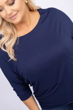 Granatowa Bluzka BARIOSA<Polski Best
