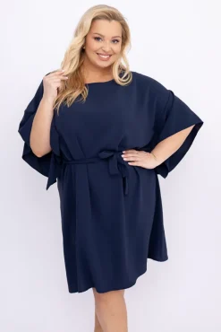 Granatowa Tunika kimono LUNDIA<Polski Online