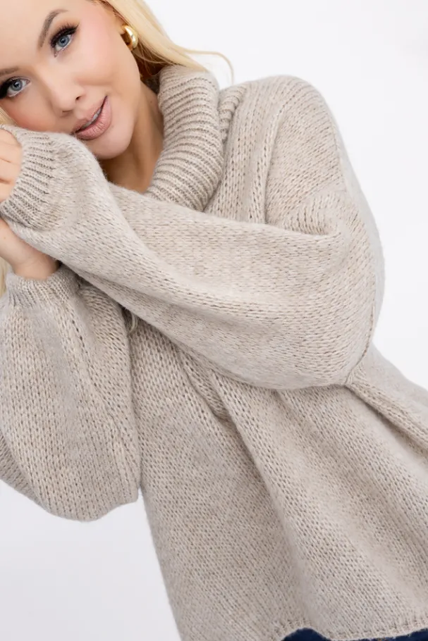 Jasno Sweter z golfem DELIO<Włoski Clearance