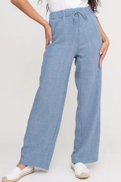 Jeansowoe Spodnie lniane SIETTA<Polski Discount