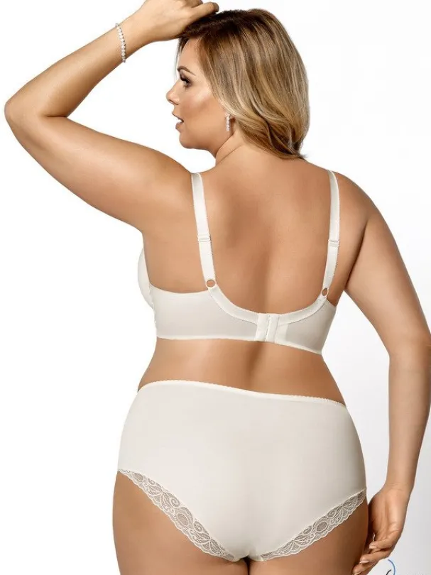 K425 biustonosz miękki BIG śmietanowy CASABLANCA<Gorsenia New