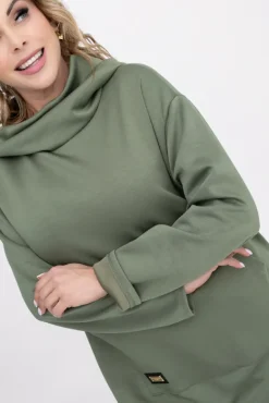 Khaki Bluza z kapturem OASIS<Włoski Discount