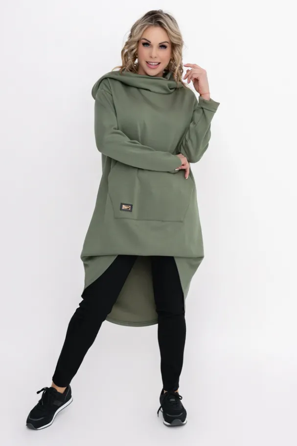 Khaki Bluza z kapturem OASIS<Włoski Discount