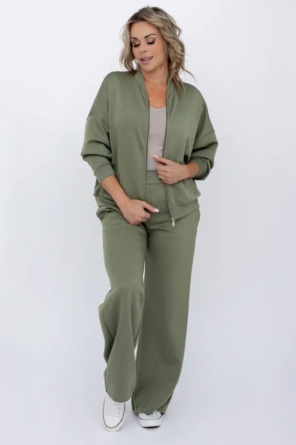 Khaki Komplet dresowy KELIN<Włoski