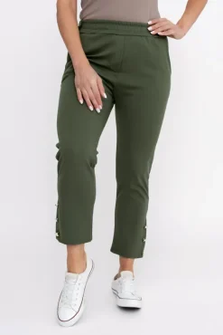 Khaki Spodnie COVENTI<Włoski Online