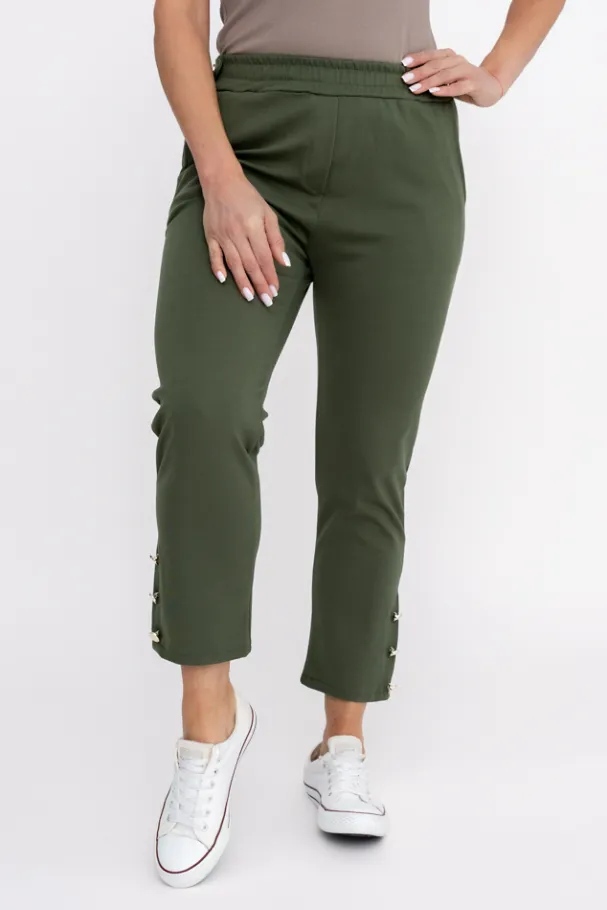 Khaki Spodnie COVENTI<Włoski Online