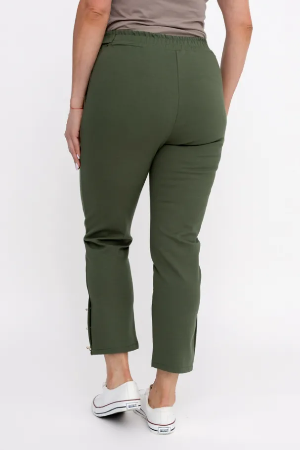Khaki Spodnie COVENTI<Włoski Online