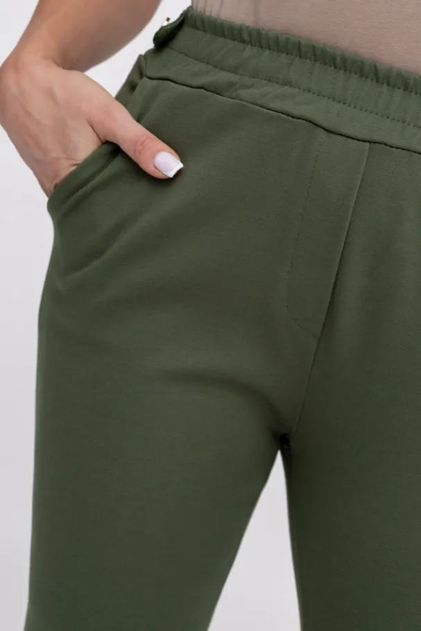 Khaki Spodnie COVENTI<Włoski Online