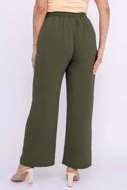 Khaki Spodnie DEROME<Włoski Online