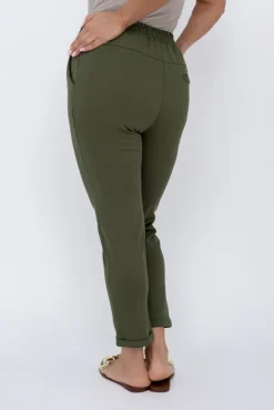 Khaki Spodnie dresowe DAFNE<Włoski Discount