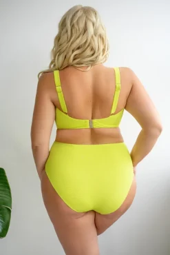 Limonkowe Figi od stroju kąpielowego LEMON Wysoki Stan<Polski Hot