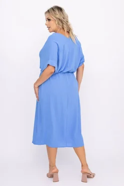 Niebieska Sukienka MICHIGAN<Polski Hot