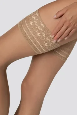 Pończochy samonośne FELICE 15DEN NATURALE<Polski Sale