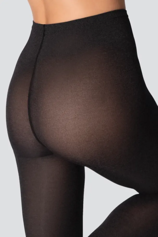 Rajstopy MELANGE 70DEN BLACK<Polski New