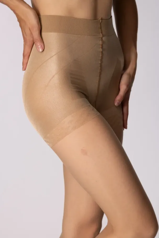 Rajstopy PUSH-UP 40DEN VISONE<Polski New