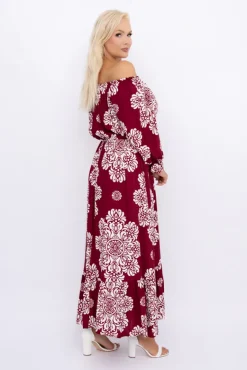 Sukienka maxi VERMI Wzór 41<Włoski Discount
