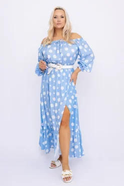 Sukienka maxi VERMI Wzór 15<Włoski Sale
