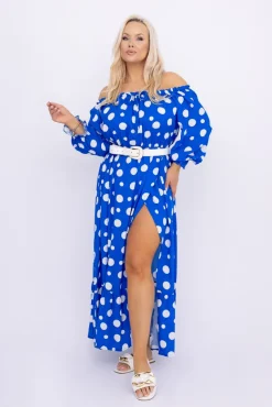 Sukienka maxi VERMI Wzór 16<Włoski Sale