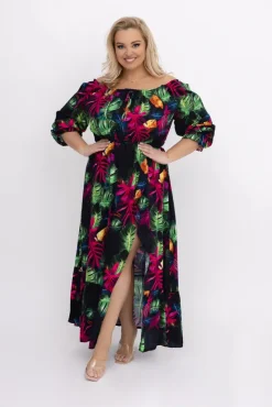 Sukienka maxi VERMI Wzór 49<Włoski New