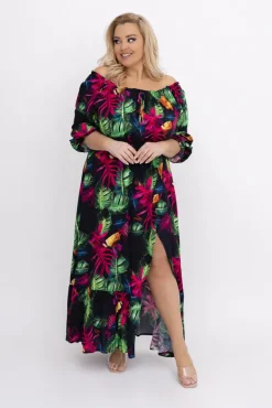 Sukienka maxi VERMI Wzór 49<Włoski New